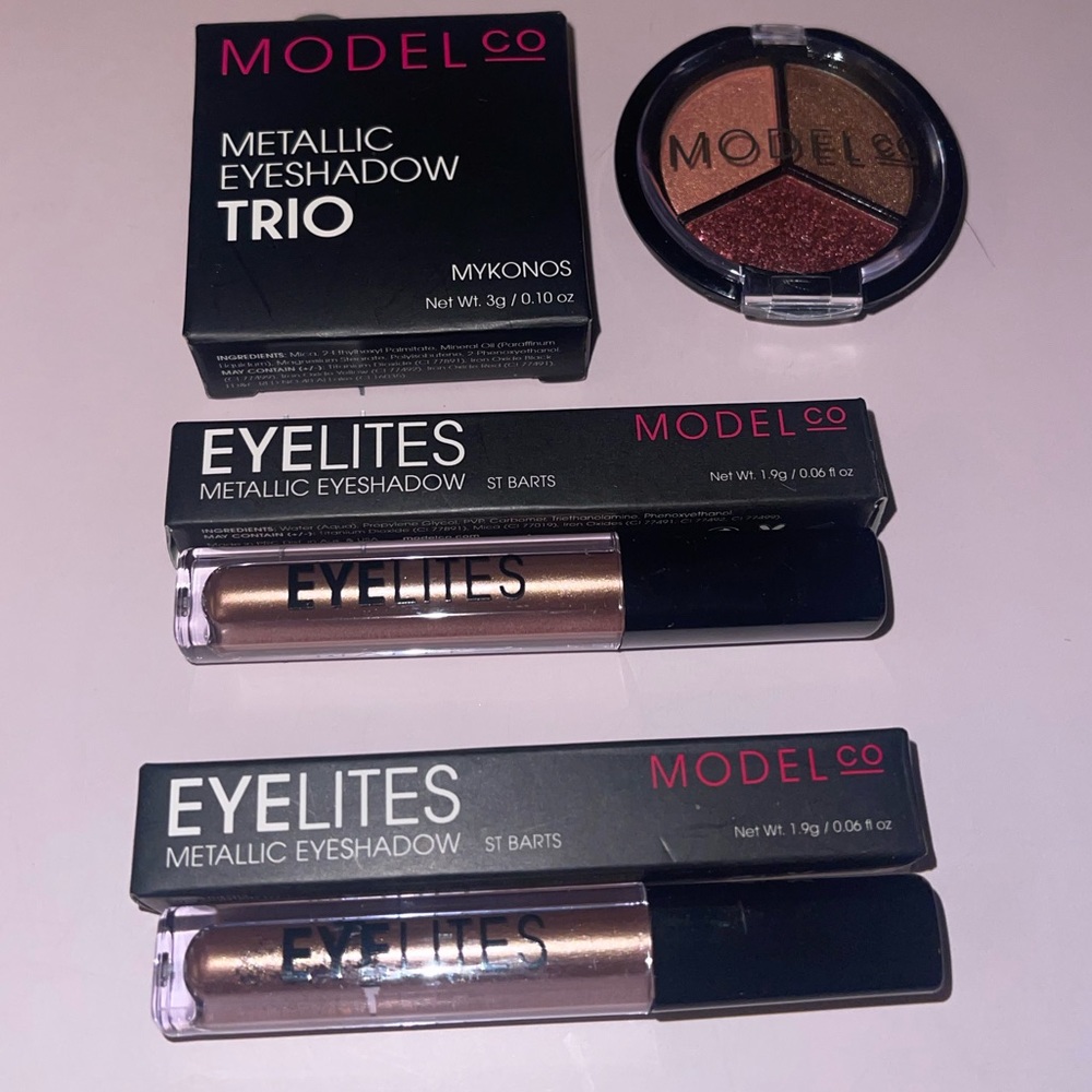 Model Co Metallic Eye Shadow Trio & Liquid Shadow bundle➿